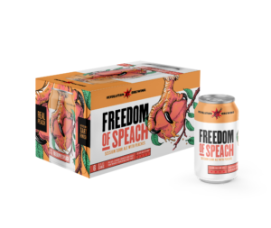 Freedom of Speach 6-Pack carton with can