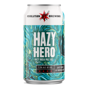 Hazy-Hero 12 oz. Can Front