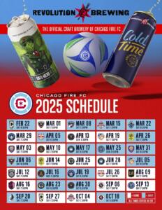 REVOLUTION X CHICAGO FIRE SCHEDULE POSTER