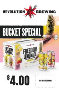 Freedom Lemonade Bucket Special - 11" x 17" w/price