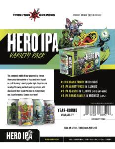Hero IPA Variety Pack Sell Sheet