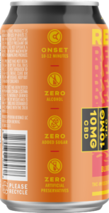 Reverb Splash Blood Orange Mango 10mg Can Side 1