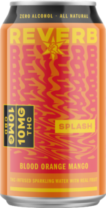 Reverb Splash Blood Orange Mango 10mg Can Front