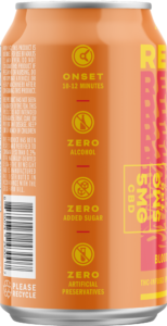 Reverb Splash Blood Orange Mango 5mg Can Side 1